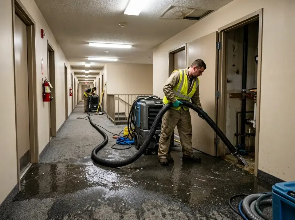 multi-unit-apartment-hallway-f-005 — frequently asked questions, Emergency Burst Pipe Water Extraction & Removal in Half Moo…